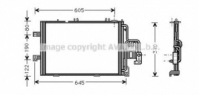 AVA QUALITY COOLING ol5369 -  Конденсатор, кондиционер